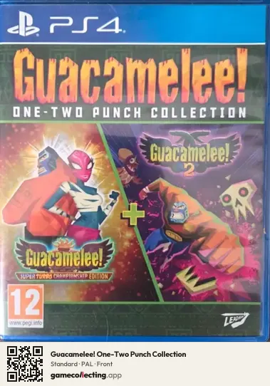 Guacamelee! One-Two Punch Collection PlayStation 4, PAL box front
