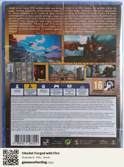 Citadel: Forged with Fire PlayStation 4, PAL box back
