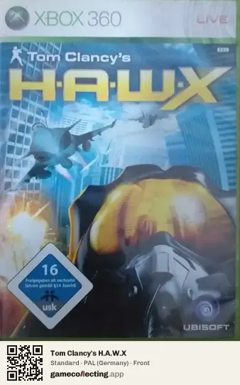 Tom Clancy's H.A.W.X Xbox 360, Germany box front
