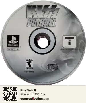 Kiss Pinball PlayStation, NTSC disc