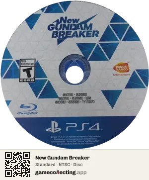 New Gundam Breaker PlayStation 4, NTSC disc