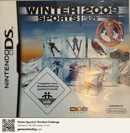Winter Sports 2: The Next Challenge Nintendo DS, Germany box front