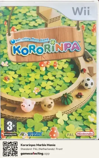 Kororinpa: Marble Mania Nintendo Wii, Netherlands box front