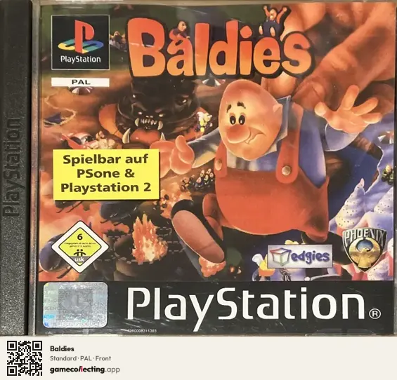Baldies PlayStation, PAL box front