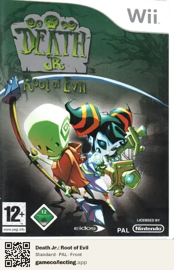 Death Jr.: Root of Evil Nintendo Wii, PAL box front