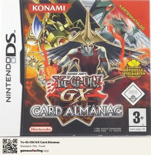 Yu-Gi-Oh! GX Card Almanac Nintendo DS, PAL box front