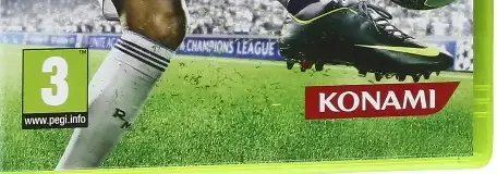 Pro Evolution Soccer 2013, the PEGI square on its front
