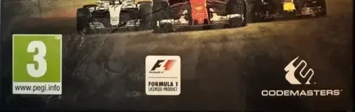 F1 2017, the PEGI square on its front