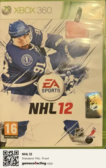 NHL 12 Xbox 360, PAL box front