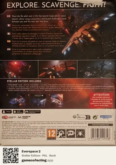 Everspace 2 PlayStation 5, PAL box back