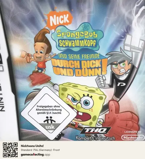 Nicktoons Unite! Nintendo DS, Germany box front