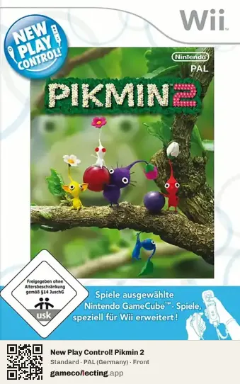 New Play Control! Pikmin 2 Nintendo Wii, Germany box front