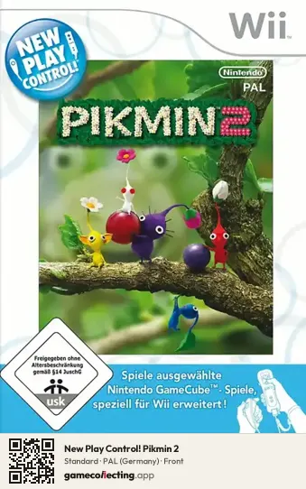 New Play Control! Pikmin 2 Nintendo Wii, Germany box front
