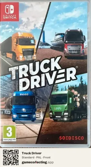 Truck Driver Nintendo Switch, PAL box front