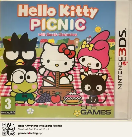 Hello Kitty Picnic with Sanrio Friends Nintendo 3DS, France box front