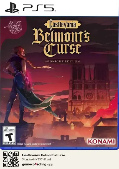 Castlevania: Belmont's Curse PlayStation 5, NTSC box front