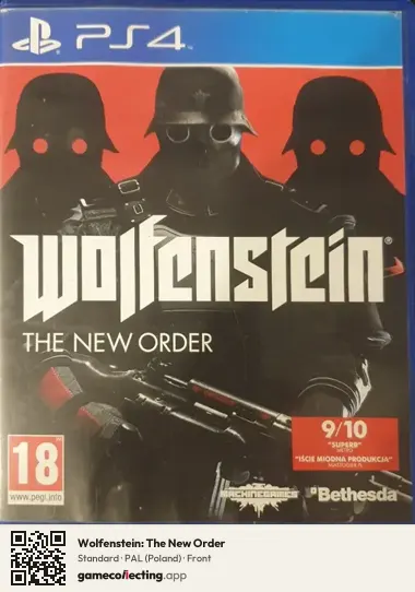 Wolfenstein: The New Order PlayStation 4, Poland box front