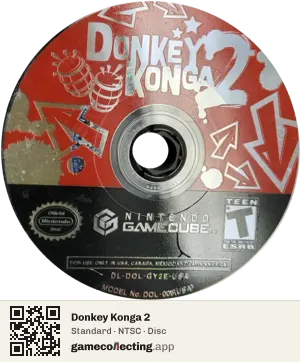 Donkey Konga 2 Nintendo GameCube, NTSC disc