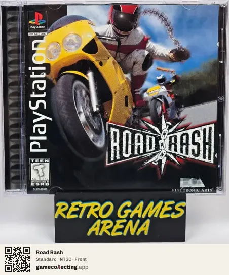Road Rash PlayStation, NTSC box front