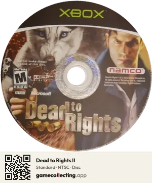 Dead to Rights II Xbox, NTSC disc