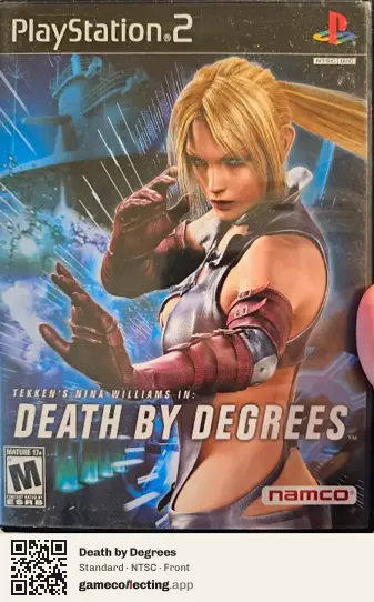 Death by Degrees PlayStation 2, NTSC box front