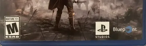 Demon's Souls, the ESRB box on its front