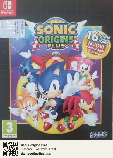 Sonic Origins Plus Nintendo Switch, Italy box front