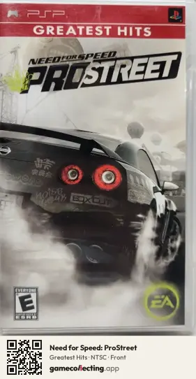 Need for Speed: ProStreet PlayStation Portable, NTSC box front