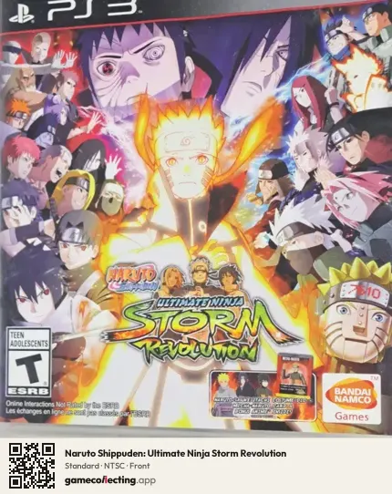 Naruto Shippuden: Ultimate Ninja Storm Revolution PlayStation 3, NTSC box front