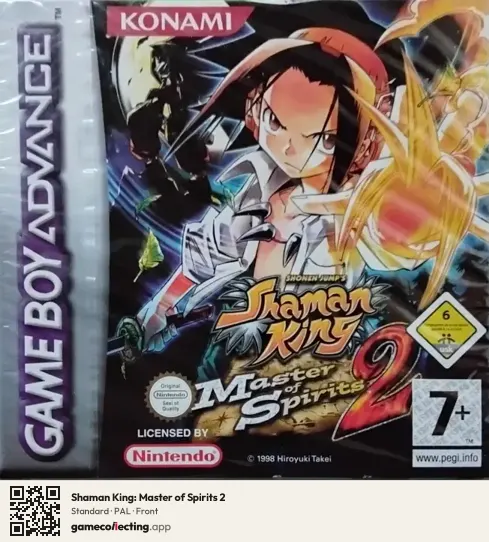 Shaman King: Master of Spirits 2 Game Boy Advance, PAL box front
