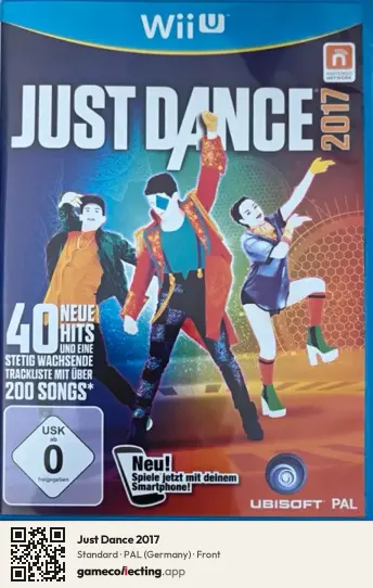 Just Dance 2017 Nintendo Wii U, Germany box front