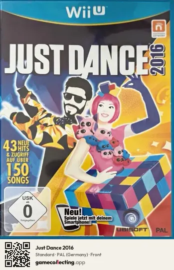 Just Dance 2016 Nintendo Wii U, Germany box front