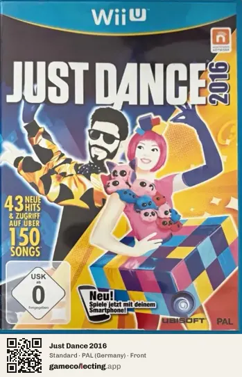 Just Dance 2016 Nintendo Wii U, Germany box front