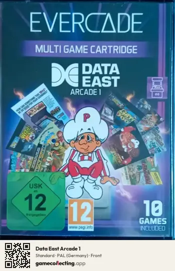 Data East Arcade 1 Evercade, Germany box front