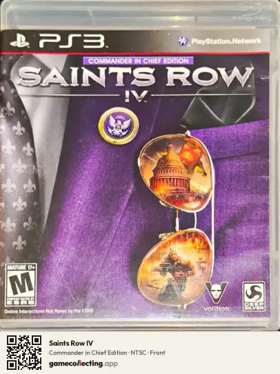 Saints Row IV PlayStation 3, NTSC box front