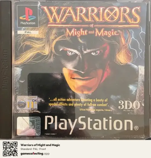 Warriors of Might and Magic PlayStation, PAL box front