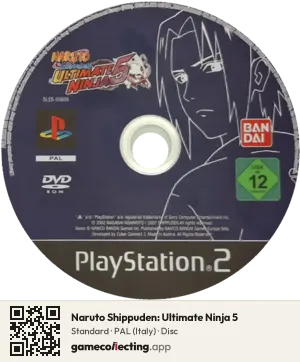 Naruto Shippuden: Ultimate Ninja 5 PlayStation 2, PAL disc