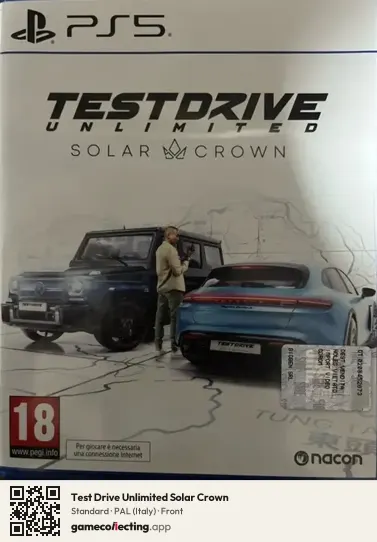 Test Drive Unlimited Solar Crown PlayStation 5, Italy box front