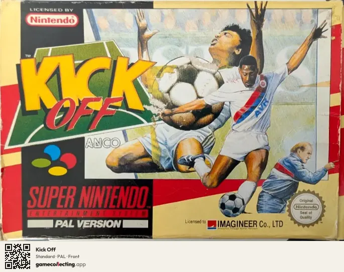 Kick Off Super Nintendo Entertainment System, PAL box front