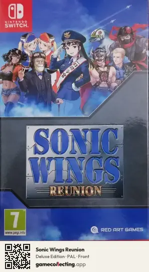 Sonic Wings Reunion Nintendo Switch, PAL box front