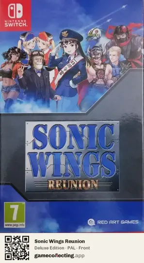 Sonic Wings Reunion Nintendo Switch, PAL box front