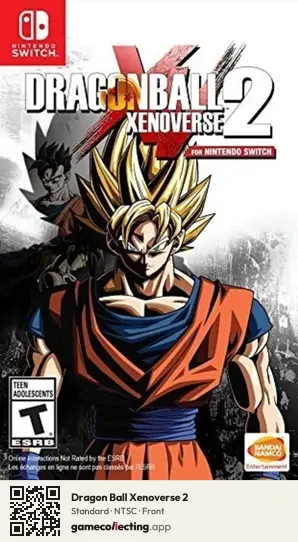 Dragon Ball Xenoverse 2 Nintendo Switch, NTSC box front