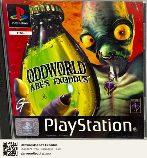 Oddworld: Abe's Exoddus PlayStation, Germany box front