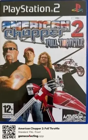 American Chopper 2: Full Throttle PlayStation 2, PAL box front