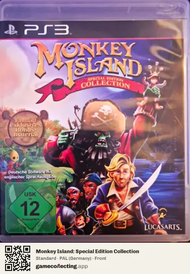 Monkey Island: Special Edition Collection PlayStation 3, Germany box front