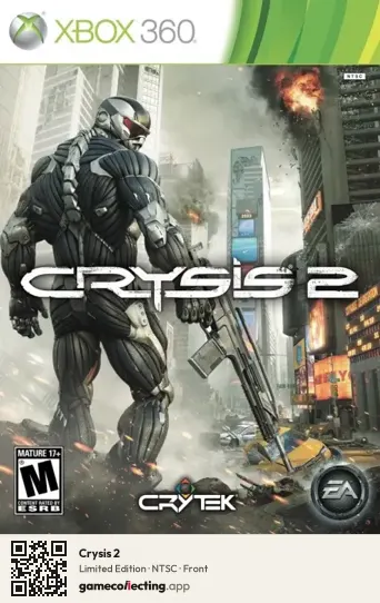 Crysis 2 Xbox 360, NTSC box front