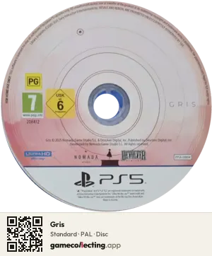 Gris PlayStation 5, PAL disc