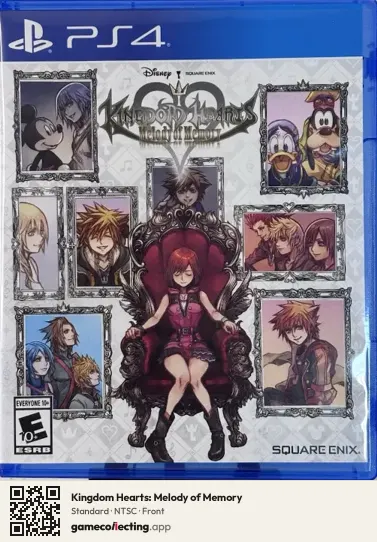 Kingdom Hearts: Melody of Memory PlayStation 4, NTSC box front