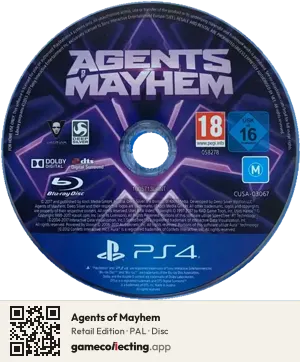 Agents of Mayhem PlayStation 4, PAL disc