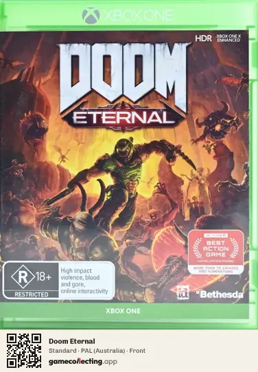 Doom Eternal Xbox One, Australia box front